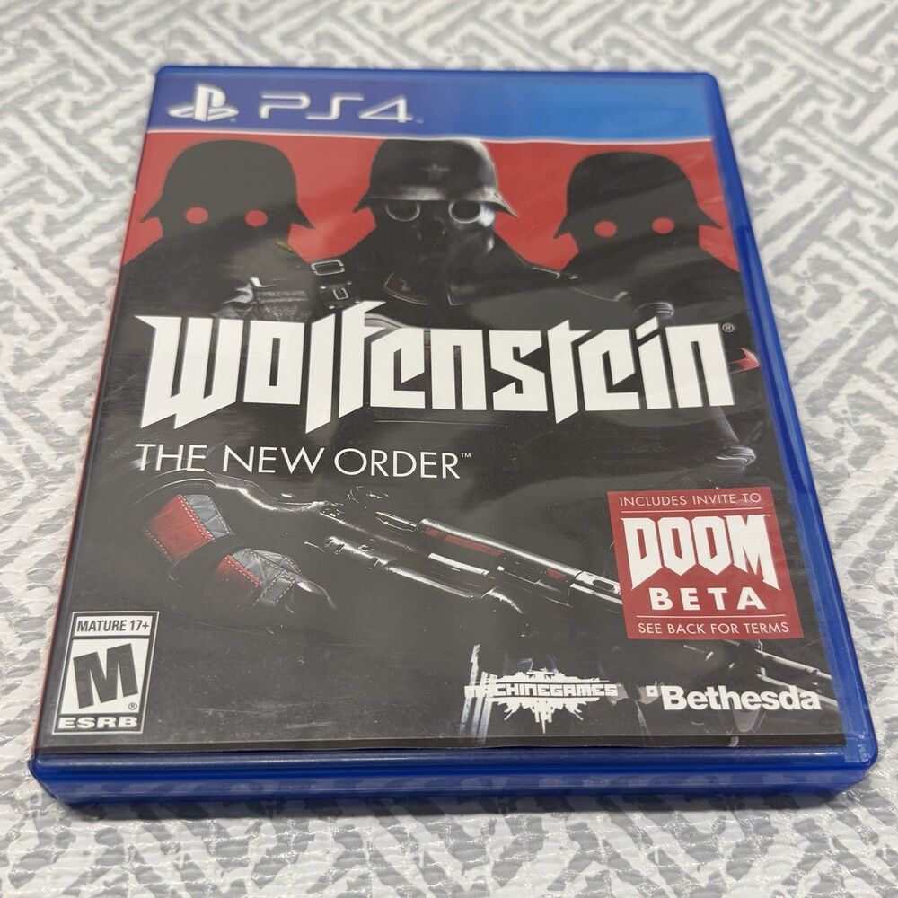 Wolfenstein: The New Order (PlayStation 4, 2014) PS4 Game CIB Tested & Working